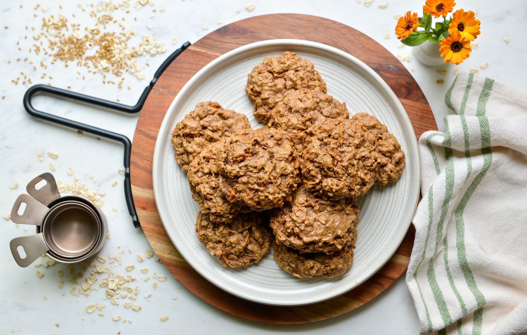 Carrot-Oat Breakfast Cookies (egg-free) | Nourishing Meals®